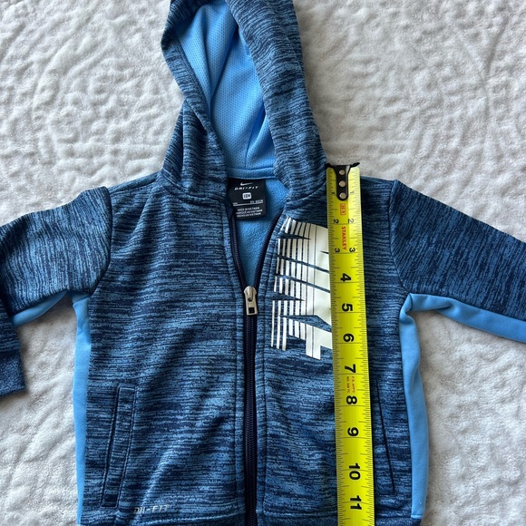 Nike Toddler Blue Heather Full-Zip Hooded Jacket - Picture 6 of 8